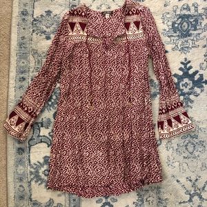 Long Sleeve Printed dress